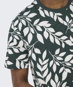 Only & Sons ONSPerry Life Leaf Tee Darkest Spruce