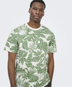 Only & Sons ONSPerry Life Leaf Tee Gardenia