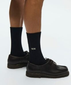 Wood Wood Men WWDakota 2 Pack Sock Seneca Rock Black