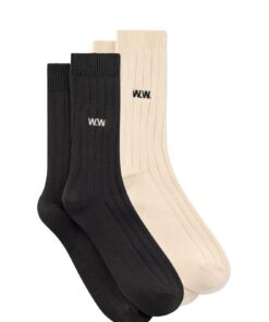Wood Wood Men WWDakota 2 Pack Sock Turtledove Multicolor