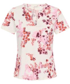 Part Two GesinasPW T-Shirt Pink Shadow Flower Print