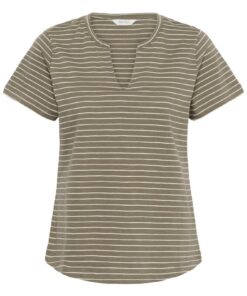 Part Two GesinasPW T-Shirt Smokey Olive Stripe