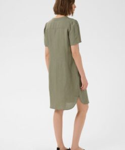 Part Two AminasePW Linen Dress Vetiver