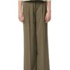 Comma, Wide Leg Long Trousers Olive