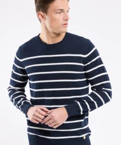 Armor Lux Héritage Striped Sweater Marine Deep