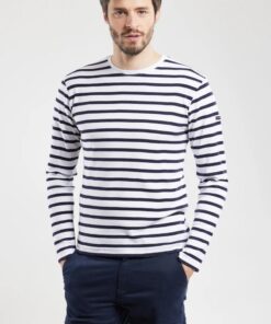 Armor Lux Breton Striped Shirt Crozon Blanc