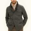 Oscar Jacobson M-65 Nylon Shell Field Jacket Green