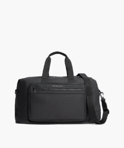 Tommy Hilfiger Metal Logo Crossbody Duffel Bag Black