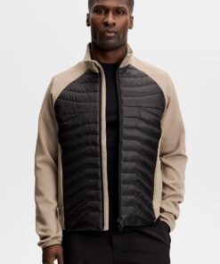 J.Lindeberg Heyden Quilt Hybrid Jacket Brindle