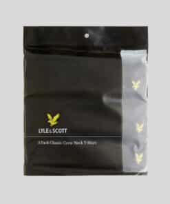 Lyle & Scott Men Basic 3 Pack T-shirt Black