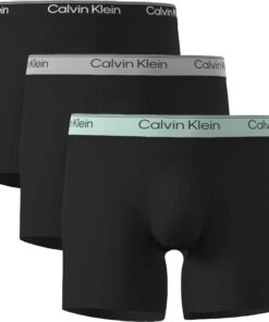 Calvin Klein 3 Pack Boxer Briefs Microfibre Stretch Black