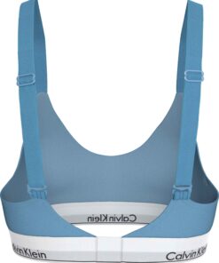 Calvin Klein Lift Bralette Icon Cotton Modal Blue Descent