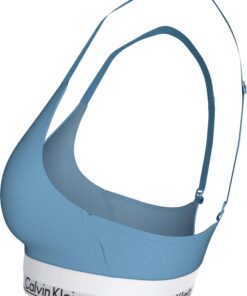 Calvin Klein Lift Bralette Icon Cotton Modal Blue Descent