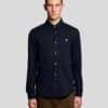 Lyle & Scott Cotton Oxford Jersey Shirt Dark Navy