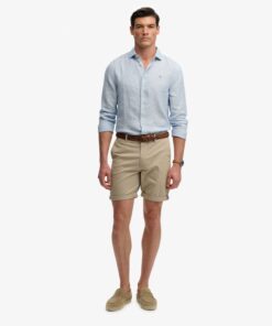 Superdry Premium Regular Chino Shorts Sandstone Brown