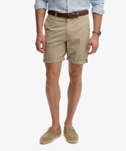 Superdry Premium Regular Chino Shorts Sandstone Brown