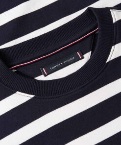 Tommy Hilfiger Ess Terry Block Sweatshirt Navy Blue
