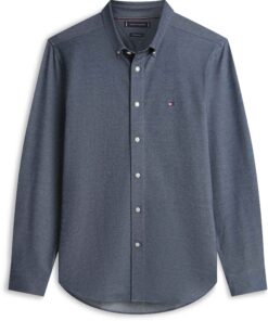 Tommy Hilfiger Performance Pique Oxford Shirt Carbon Navy