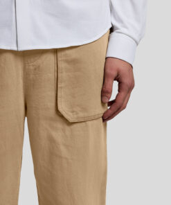 Lyle & Scott Straight Leg Linen Blend Trousers Lint