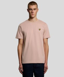 Lyle & Scott Cotton Crew Neck T-Shirt Pink Grapefuit