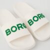 Björn Borg Unisex Knox Slides White Green