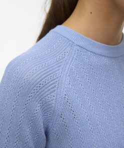 Vero Moda VMNewlex Pointelle Pullover Brunnera Blue