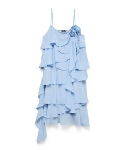 Vero Moda VMAdalyn Singlet Flounce Dress Della Robbia Blue