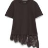 Vero Moda VIBrit O-Neck Lace T-Shirt Chocolate Torte