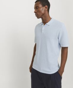 Jack & Jones JJEgeorge Knit Polo Chambray Blue