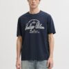 Jack & Jones JJEvender Graphic Tee Navy Blazer