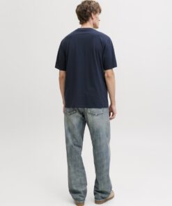 Jack & Jones JJEvender Graphic Tee Navy Blazer