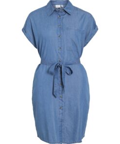 Vila VINori Shirt Dress Medium Blue Denim
