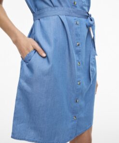 Vila VINori Shirt Dress Medium Blue Denim