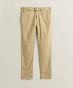Gant Slim Cotton Linen Chinos Oat Beige
