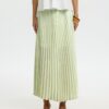 Selected Femme SLFMillie Ankle Plisse Skirt Lint