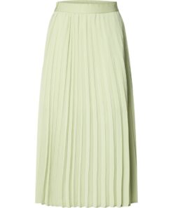 Selected Femme SLFMillie Ankle Plisse Skirt Lint