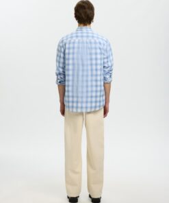 Selected Homme SLHRegbob Check Ls Shirt Cashmere Blue