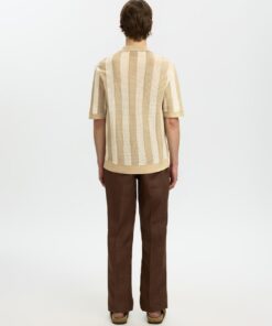 Selected Homme SLHShane Open Struc Polo Cardigan Birch
