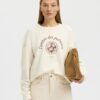 Selected Femme SLFElisa Sweat Egret