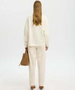 Selected Femme SLFElisa Sweat Egret