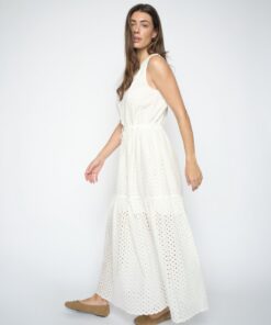 Mos Mosh MMSabria Embo SL Dress White