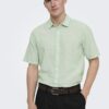 Only & Sons ONSCaiden Life Solid Linen Bleng Shirt Quiet Green