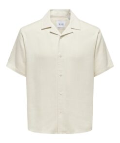 Only & Sons ONSKari Resort Shirt White