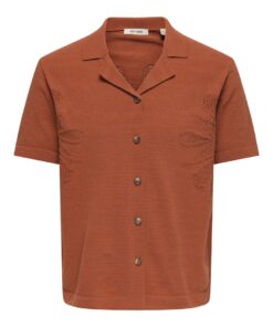 Only & Sons ONSjam Life Shirt Burnt Brick