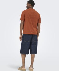 Only & Sons ONSjam Life Shirt Burnt Brick