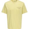 Only & Sons ONSFred Life Print Tee Sunlight