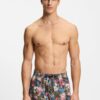 Boss Piranha Swim Shorts with All Over Print Light Green