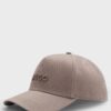 Hugo Jude Cotton Twill Cap with Logo Light Brown