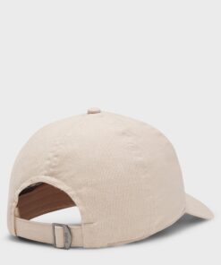 Boss Zed LN Linen Cap with Embroidered Logo Light Beige