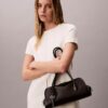 Calvin Klein Emblem Logo Mini Shoulder Bag Black